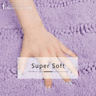 Shaggy Tufted Microfiber Chenille Bath Mat Water Absorbent