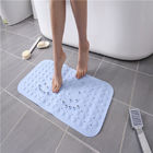 Plain Pattern Mildew Resistant PVC Bath Mat Machine Washable Bathroom Mats
