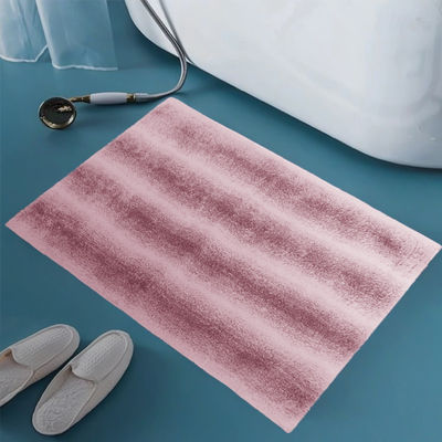 20x30 Multipurpose Plush Microfiber Shaggy Bath Mat Pink Color